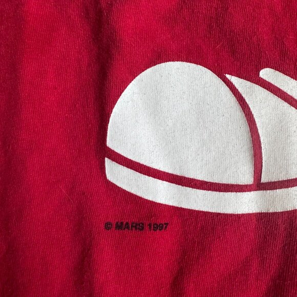 Vintage 90s M&Ms Red T-Shirt 1997 - size Large - Picture 5 of 7